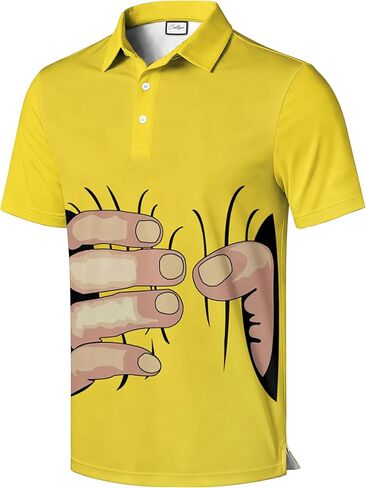 CoolWick Bowling Polo Shirt, Black with Skull and American Flag Design, Short Sleeve Performance Fabric in Saudi Arabia