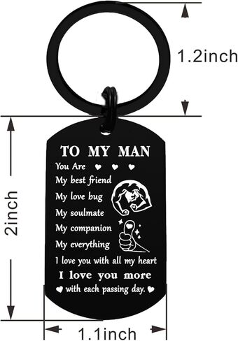 SOUSYOKYO Personalized Husband Valentines Day Anniversary Birthday Gifts from Wife - Best Husband Ever - Funny Love Keychain for Men Him Fathers Day Men Stuff in Saudi Arabia