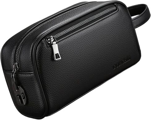 Hand Bag for Men PU Leather Mens Handbag with Handle & Coded Lock Soft Elegant Man Purse for Daily Use in Saudi Arabia