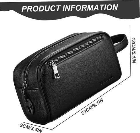 Hand Bag for Men PU Leather Mens Handbag with Handle & Coded Lock Soft Elegant Man Purse for Daily Use in Saudi Arabia