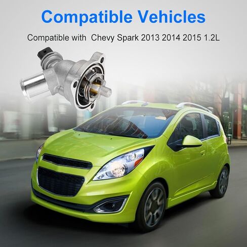 Engine Coolant Thermostat Housing Assembly Compatible with Chevy Spark 2013 2014 2015 1.2L Replacement for 96988257 25192923 902-753 131-189 9698-8257 2519-2923 in Saudi Arabia