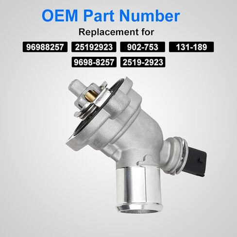 Engine Coolant Thermostat Housing Assembly Compatible with Chevy Spark 2013 2014 2015 1.2L Replacement for 96988257 25192923 902-753 131-189 9698-8257 2519-2923 in Saudi Arabia