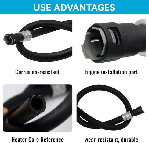 HVAC Engine Heater Inlet Hose Assembly 22885825 15895065 15854958 for Cadillac Escalade ESV EXT for Chevrolet Suburban Tahoe for GMC Yukon 2007-2013 Heater Core Supply Hose in Saudi Arabia