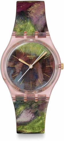 Swatch Gent Unisex Casual Watch Bio-sourced Pink Quartz Water Resistant DEGAS'S Dancers in Saudi Arabia