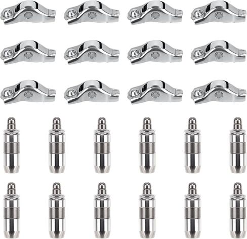 48PCS Engine Rocker Arm & Lifter Kit Fit for Ford Explorer, Mustang, F150/F250/F350, Expedition, Lincoln Navigator 4.6L/5.4L/6.8L 3V/24V V8 Engines Replaces OE 3L3Z-6564-BA, 5L1Z-6500A in Saudi Arabia