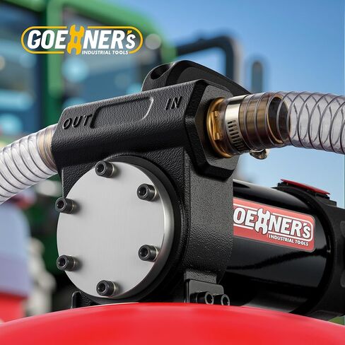 مضخة نقل الديزل 12 فولت تيار مستمر، مجموعة مضخة نقل الوقود ذاتية التحضير 15 جالونًا في الدقيقة مع فوهة إيقاف تلقائي وخراطيم لمزرعة الخزان البحرية RV in Kuwait