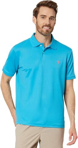 U.S. Polo Assn. Men's Solid Stretch Performance Shirt in Kuwait
