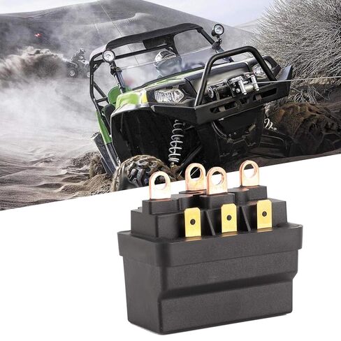 EVGATSAUTO 12V 120A Steel Winch Solenoid Relay Contactor, Universal Solenoid Relay for ATV UTV 4X4 Vehicles in Saudi Arabia