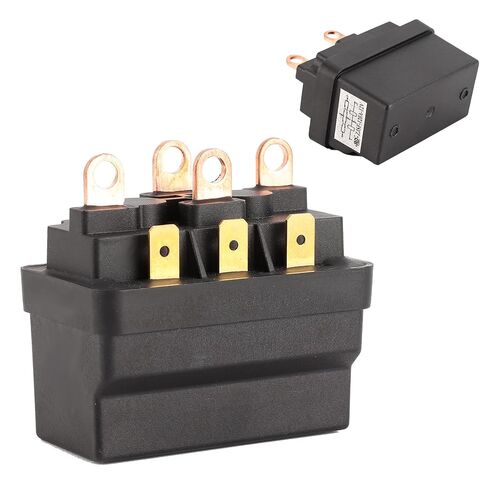 EVGATSAUTO 12V 120A Steel Winch Solenoid Relay Contactor, Universal Solenoid Relay for ATV UTV 4X4 Vehicles in Saudi Arabia