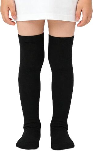 Kids Soccer Socks Soft Novelty Blue Red Striped Knee High Baseball Football Softball Long Tube Socks for Youth Girls in Saudi Arabia