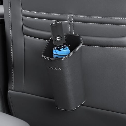 Cup Holder Car Trash Can Backseat Front Back Seat Door Center Console Armrest Passenger Glovebox Organization Storage Trash Bin Cute Black Mini Small Garbage Can Umbrella Holder (cup shape) in Saudi Arabia