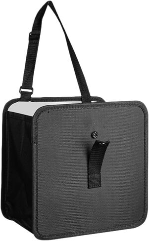 Foldable Hanging Car Trash Can, Large Capacity Waterproof Bag, Leakproof Storage Organizer with Handle, for Auto Interior, Travel, Camping in Saudi Arabia
