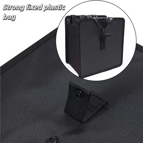 Foldable Hanging Car Trash Can, Large Capacity Waterproof Bag, Leakproof Storage Organizer with Handle, for Auto Interior, Travel, Camping in Saudi Arabia