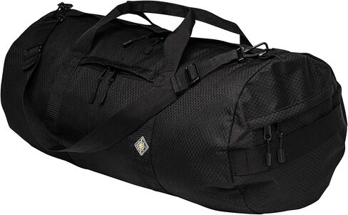 حقائب دفل للسفر من Diamond Ripstop مع جيوب، متينة للغاية ومقاومة للتمزق، خياطة معززة، مقاومة للطقس، حقيبة دفل قابلة للطي للسفر (14 بوصة × 30 بوصة، 75 لتر، أسود) in Kuwait