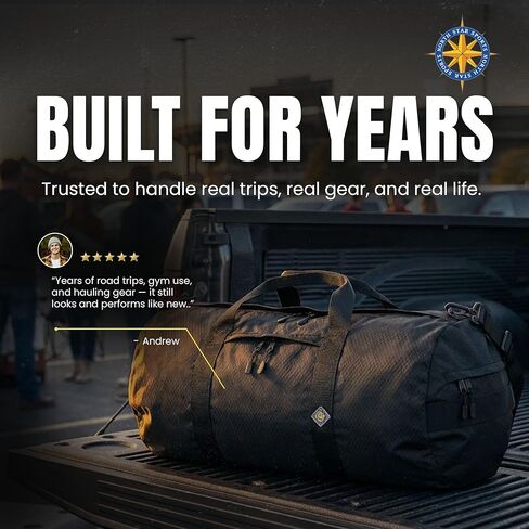 حقائب دفل للسفر من Diamond Ripstop مع جيوب، متينة للغاية ومقاومة للتمزق، خياطة معززة، مقاومة للطقس، حقيبة دفل قابلة للطي للسفر (14 بوصة × 30 بوصة، 75 لتر، أسود) in Kuwait