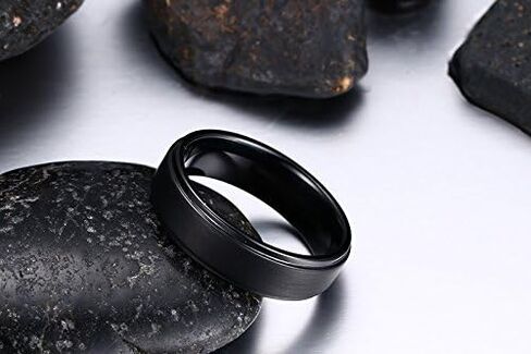 Personalized Couple Rings for him Her,Custom Engrave Name Stainless Steel/Tungsten His and Her Matching Promise Wedding Ring Set for Men Women bf gf, Customized Gifts for Valentine's Day in Saudi Arabia