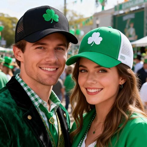 قبعة Waldeal St Patricks Day، قبعة بيسبول مطرزة شامروك قابلة للتعديل للرجال والنساء in Saudi Arabia