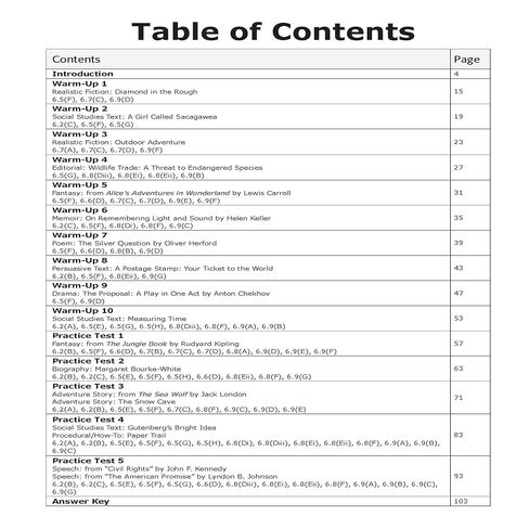 STAAR Reading Warm-Ups & Test Practice I For Children in Grade 6 I All-Inclusive Workbook for STAAR Prep I Mini-Lessons, Practice Pages, Assessments, & Practice Tests in Saudi Arabia