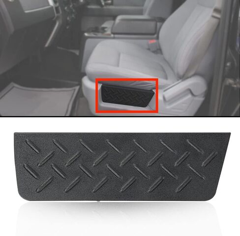 إطار لوحة غطاء درع المقعد الأمامي الأيسر + الجانب الأيمن متوافق مع Ford F150 2011-2014 / مع جزء داخلي أسود/بدون دعم قطني يعمل يدويًا BL3Z-14A706-CC، BL3Z-14A706-AA أسود in Saudi Arabia