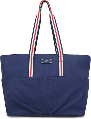 Canvas Tote Bag for Women, Large Capacity Travel Shoulder Bag, Heavy Duty Canvas Tote Bag for Work, College, Beach in Kuwait