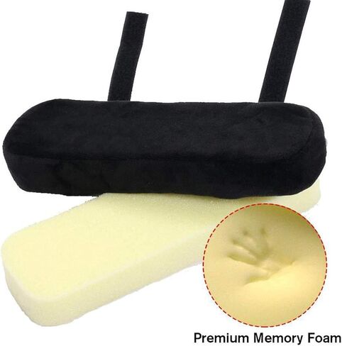 1 Pcs Chair Arm Pad Memory Foam Computer Chair Armrest Pedal Cover Suitable for Calming Elbows and forearms Pressure Relief in Saudi Arabia