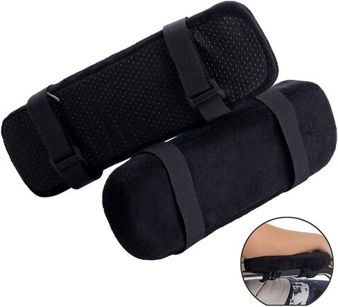 1 Pcs Chair Arm Pad Memory Foam Computer Chair Armrest Pedal Cover Suitable for Calming Elbows and forearms Pressure Relief in Saudi Arabia