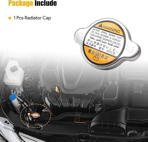 Radiator Cap Compatible with Hyundai Kia Replace # 253303K000 2533038000 2533038001 2533039100 25330-3K000 in Kuwait