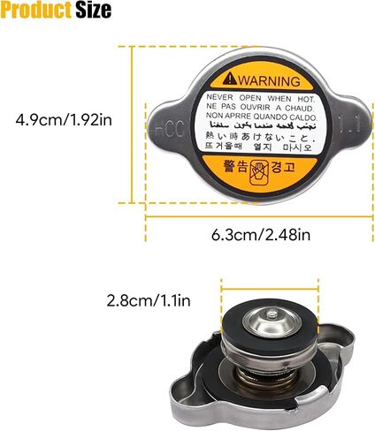 Radiator Cap Compatible with Hyundai Kia Replace # 253303K000 2533038000 2533038001 2533039100 25330-3K000 in Kuwait