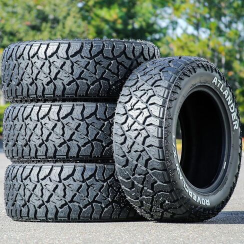 Set of 4 (FOUR) Atlander Roverclaw X/T All-Terrain Mud Off-Road Light Truck Radial Tires-35X12.50R17LT 35X12.50X17 35X12.50-17 125Q Load Range E LRE 10-Ply RWL Raised White Letters in Saudi Arabia