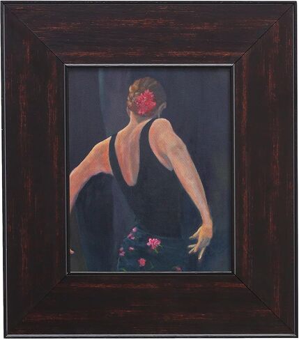 إطار هوائي من الخشب DIY للقماش مقاس 8 × 10، إطار قماشي عتيق عريض مقاس 3.1 بوصة، إطار عائم من القماش، إطار عائم من القماش، إطار صورة عتيق (8 × 10، جوز أسود) in Kuwait