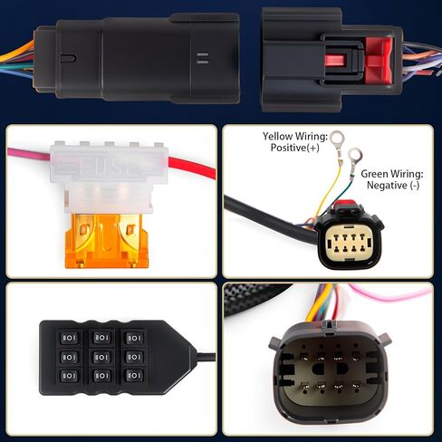 8-Way Solenoid Valve Air Ride Suspension Manifold Kit Waterproof with 9-Switch 5M Wired Remote Controller 12V 200PSI in Saudi Arabia