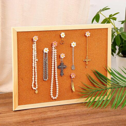 Flowers Push Pins, 30pcs Decorative Thumb Tacks with Case, Cork Board Tacks, Cute Bulletin Board Push Pins, Colorful Cute Pushpins for Photo Wall Feature Wall Map Office Home in Kuwait