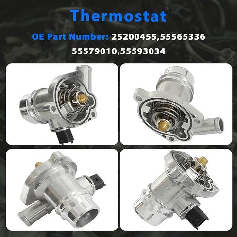 Timing Chain Kit with Water Pump & Thermostat Camshaft Tensioner Fit For Chevrolet Sonic Trax Cruze Volt Cadillac ELR Buick Encore 1.4L 2011-2015 5591625100 55570270 55565336 AW6662 in Saudi Arabia