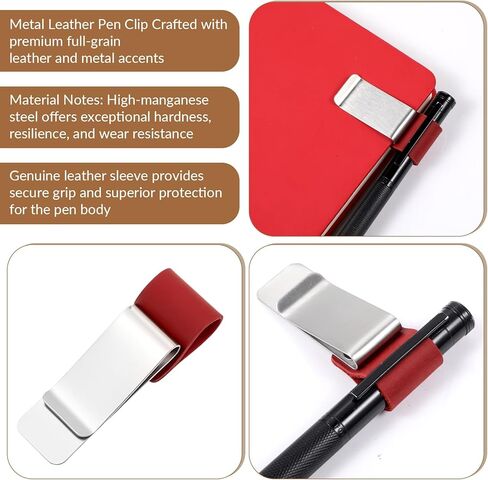 12Pcs Passport Size Notebook Accessories Kit - Travelers File Folder, Zipper PVC Pouch, Pen Holder, Binder Clip and 4pcs Elastic Bands for Standard Size Travelers Notebook in Saudi Arabia