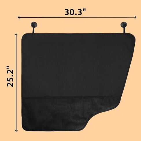 2 Pack Dog Car Door Protector, Waterproof Scratch-Resistant Vehicle Door Covers, Washable Pet Vehicle Door Guard, Secure Fit for Cars, Trucks, SUVs in Saudi Arabia