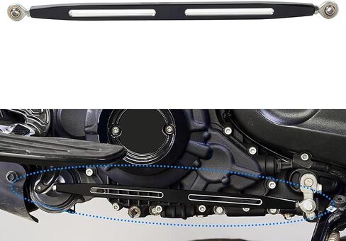 Cnoula11 2 Hole Powersports Parts Rod Linkage Gear Shifter 1 Pc For Indian Scouts Hussar Bobber Scout Sixty 15-24 Aluminum, Alloy Steel Black in Saudi Arabia