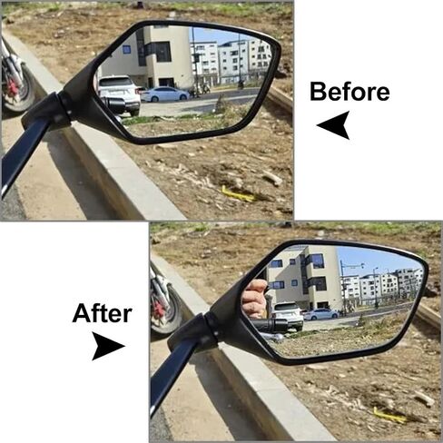Cnonee1 1 Pair BT-HSJ-326 Glass Blind Spot Mirrors Rearview Mirror Lens Convex Mirror Lenses For HONDA PCX150 2021-2023, For HONDA PCX160 2021-2023 in Saudi Arabia