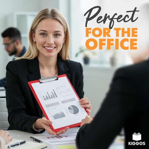 Red Plastic Clipboard 12.5" x 9" Durable Lightweight Clip Board with Low-Profile Metal Clip Holds 100 Sheets Acrylic Heavy Duty Clipboards for Classroom Office Teachers Students Home Truckers in Kuwait