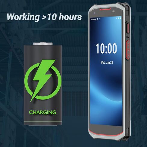 ماسح الباركود Android 4+64GB المدمج في 1D/2D/QR ماسح الباركود 4G اللاسلكي المحمول الكمبيوتر المساعد الشخصي الرقمي المخزون الماسح الضوئي للمستودعات والخدمات اللوجستية in Kuwait