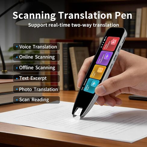 قلم مترجم، قلم قارئ المسح الضوئي، أداة مساعدة وجهاز مترجم اللغة، عسر القراءة، متعلمي اللغة وصعوبات التعلم، بما في ذلك 142 لغة (رمادي) in Kuwait