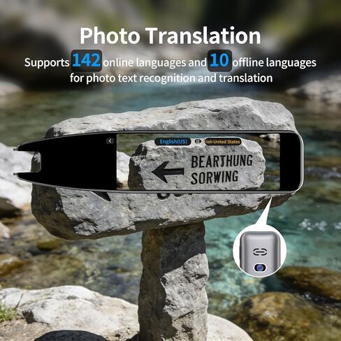 قلم مترجم، قلم قارئ المسح الضوئي، أداة مساعدة وجهاز مترجم اللغة، عسر القراءة، متعلمي اللغة وصعوبات التعلم، بما في ذلك 142 لغة (رمادي) in Kuwait