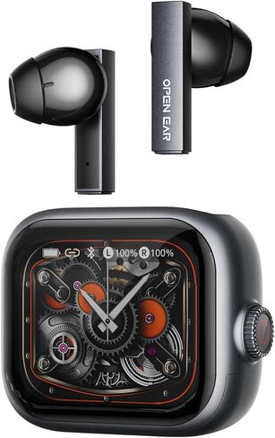 سماعات أذن NE40 AI للترجمة في الوقت الفعلي، سماعات رأس لمترجم اللغة مع شاشة LCD تعمل باللمس Audiofonos Traductores Inglés Español تدعم 140 لغة لأعمال السفر in Kuwait