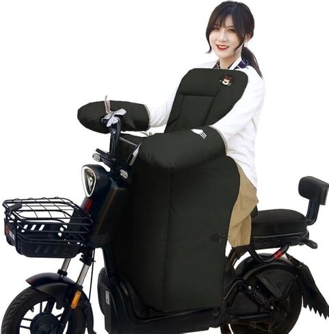Scooter Windproof Leg Cover with Handlebar Gloves Winter Warm Motorcycle Leg Knee Lap Apron Windshield Bike Leg Hand Protector Cover Quilt for Cold Weather Outdoor in Saudi Arabia