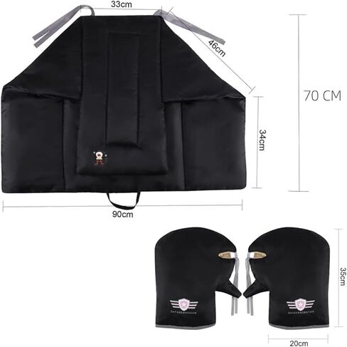 Scooter Windproof Leg Cover with Handlebar Gloves Winter Warm Motorcycle Leg Knee Lap Apron Windshield Bike Leg Hand Protector Cover Quilt for Cold Weather Outdoor in Saudi Arabia