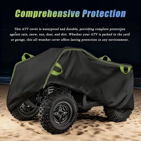 ATV Cover for Arctic Cat 500 4x4 Automatic TBX 2004-2005 2006, All-Weather Outdoor Protection Quad Cover with Reflective Strips, 4 Wheeler Quad Rain Snow and Sun Protection Cover in Saudi Arabia