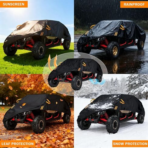 UTV Covers Heavy Duty for Can-Am Maverick R MAX (4-Seater) 2025, All-Weather 210D Oxford Protection Side by Side Cover, Water-Resistant Ripstop Outdoor Storage Covers in Saudi Arabia