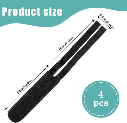 Pedal Straps,4 Pcs Black Beam Strap Pedal Straps, Adjustable Foot Footrest Strips Components for Fixed Gear Bike Pedals and Cleats in Saudi Arabia