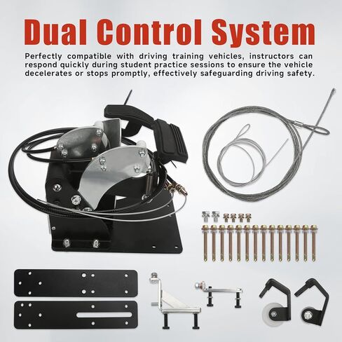 مجموعة دواسات الفرامل والغاز ذات التحكم المزدوج لجانب الركاب الأيمن المتوافقة مع تدريب السائقين في مدرسة القيادة والمركبات البريدية، استبدال تحويلات محرك الجانب الأيمن # ACAR-B7D in Kuwait