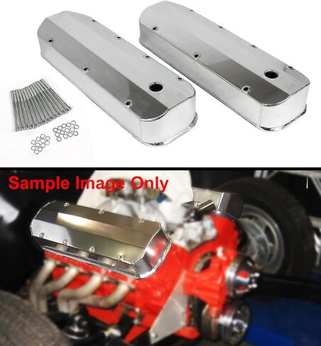 Fabricated Aluminum Valve Covers Polished Big Block Engine Custom Compatible for Chevy 396 454 427 in Saudi Arabia