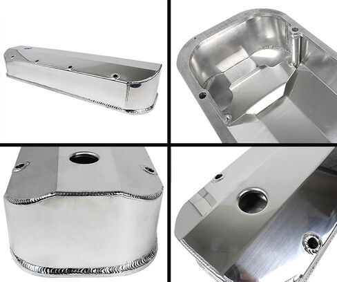 Fabricated Aluminum Valve Covers Polished Big Block Engine Custom Compatible for Chevy 396 454 427 in Saudi Arabia